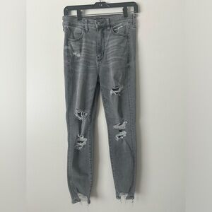 American eagle grey jeans size 8 short